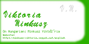 viktoria minkusz business card